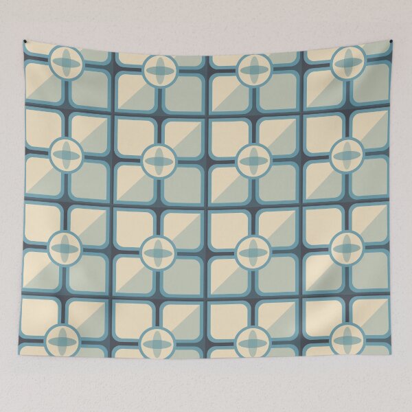 Item preview, Mosaic Tile Cobalt and Sky Blue designed and sold by Blue-Banana.