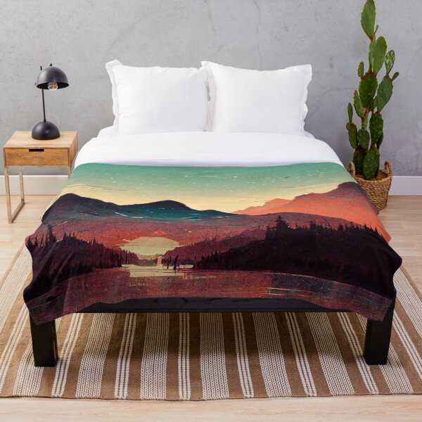 Item preview, Minimalist landscape painting - digital painting - digital art designed and sold by Astramo.