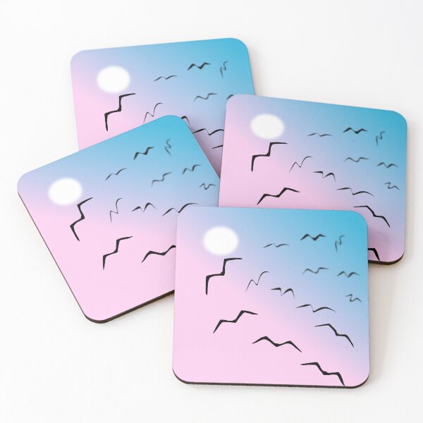 Item preview, Seagulls in flight at sunrise designed and sold by lisavonbiela.