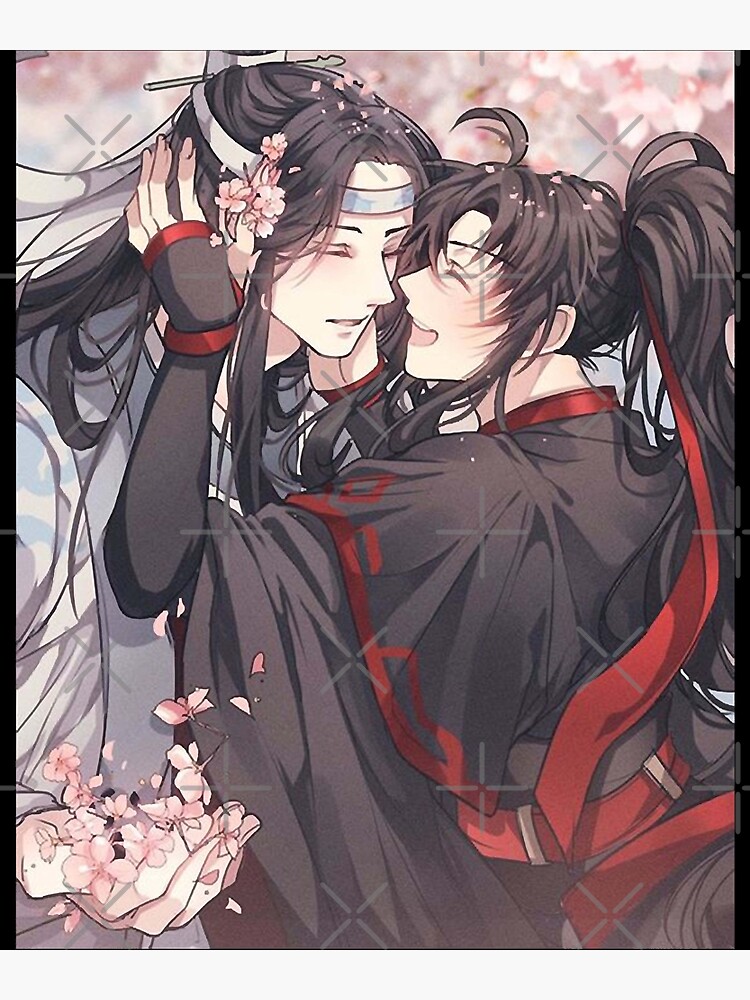 Wei Wuxian and Lan Zhan from the manhua Grandmaster of Demonic Cultivation:  Mo Dao Zu Shi original artwork Poster for Sale by EryaMoon