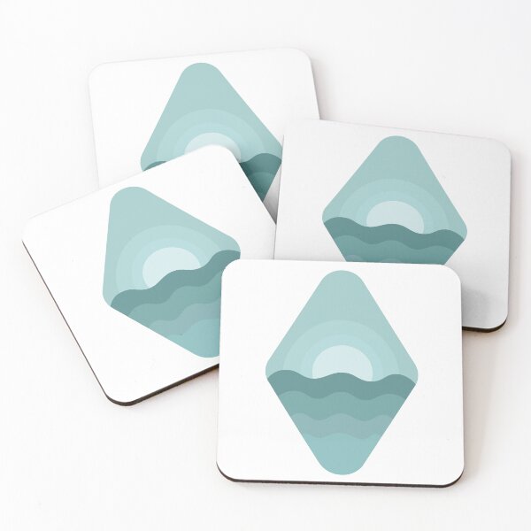 Artikelvorschau, Ozean-Rhombus-Aufkleber entworfen und verkauft von GreenMonkeyShop.