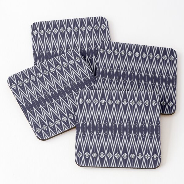 Item preview, Blue geometric ethnic pattern designed and sold by Sasikharn.