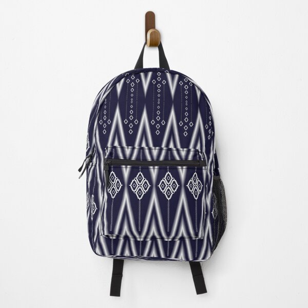 Item preview, Blue geometric ethnic pattern designed and sold by Sasikharn.