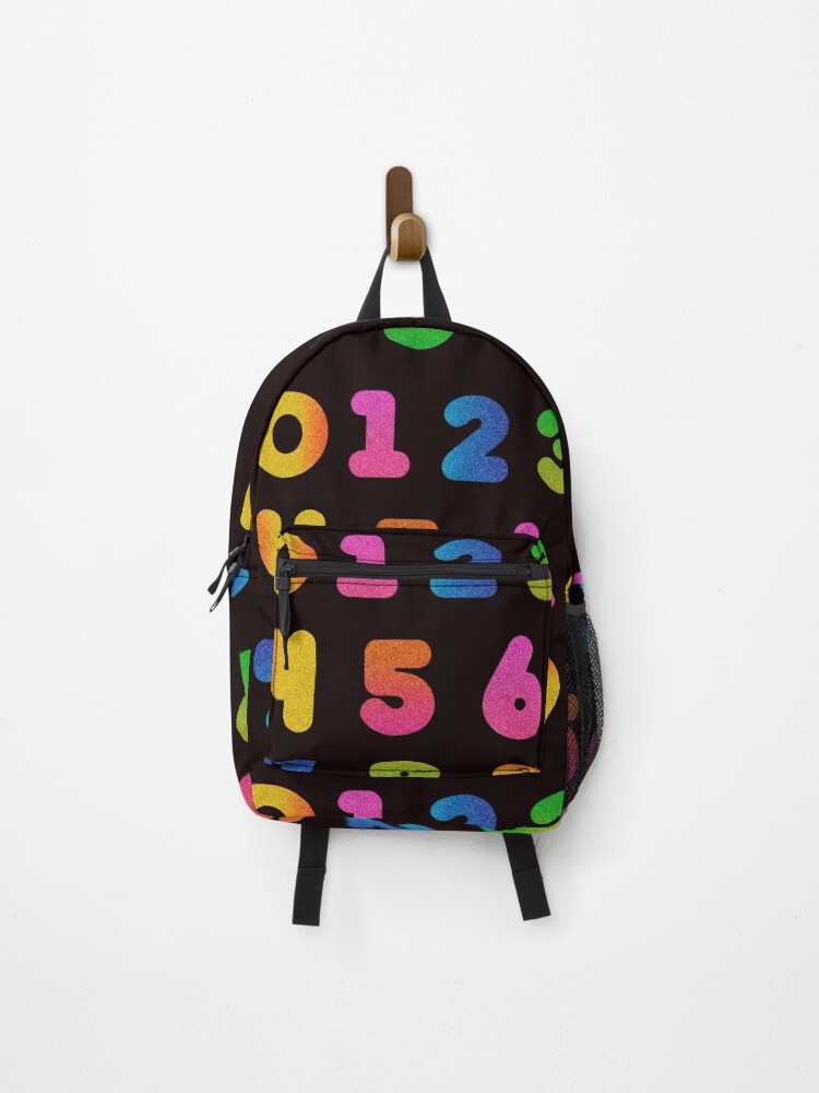 Thumbnail 1 of 3, Backpack, Numbers Stickers designed and sold by Yahzhani.