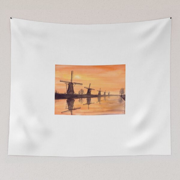 Item preview, Windmills Sunset designed and sold by Farida Greenfield.