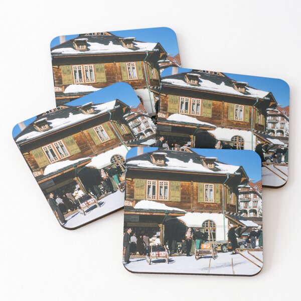 Item preview, 1950s - Wengen Railway Train Station, Bernese Oberland, Swiss Alps, Switzerland, Europe designed and sold by thatwaslife.