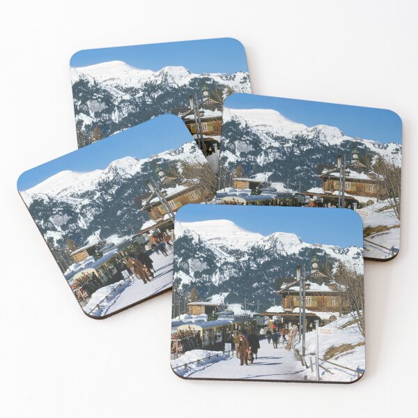 Item preview, 1950s - Wengen Railway Train Station, Bernese Oberland, Swiss Alps, Switzerland, Europe designed and sold by thatwaslife.