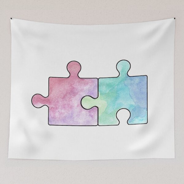 Item preview, watercolor - matching puzzles designed and sold by MademoiselleUrs.