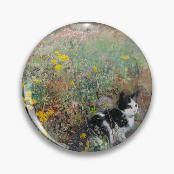 Item preview, Cat On Flowerbed designed and sold by Gnouhp.