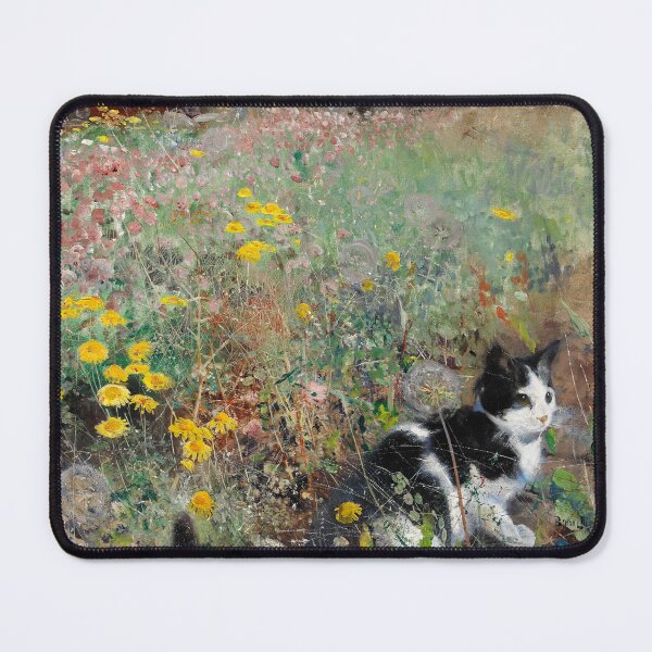 Item preview, Cat On Flowerbed designed and sold by Gnouhp.