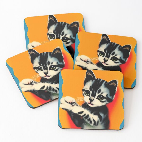 Item preview, Kitten Playing Art Painting designed and sold by KishShop.