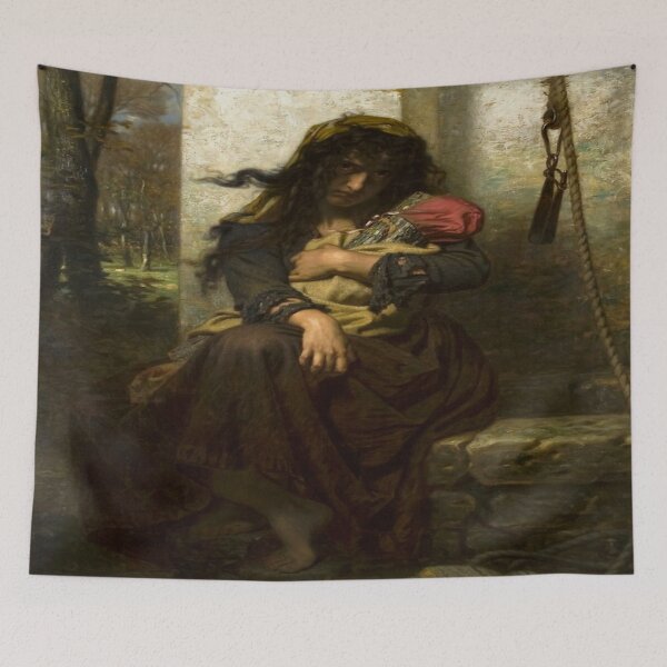 Item preview,  Hugues Merle - The Lunatic of Etretat , (1871) designed and sold by Olivia-One.