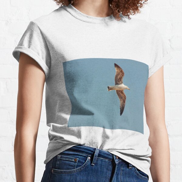 seagull and blue sky Classic T-Shirt