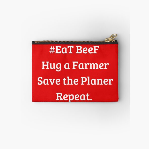 Artikelvorschau, #EaT BeeF Hug a Farmer Save the Planer Repeat / Graphic Novelty Sarcastic Funny T-Shirt entworfen und verkauft von FRANI-ART.