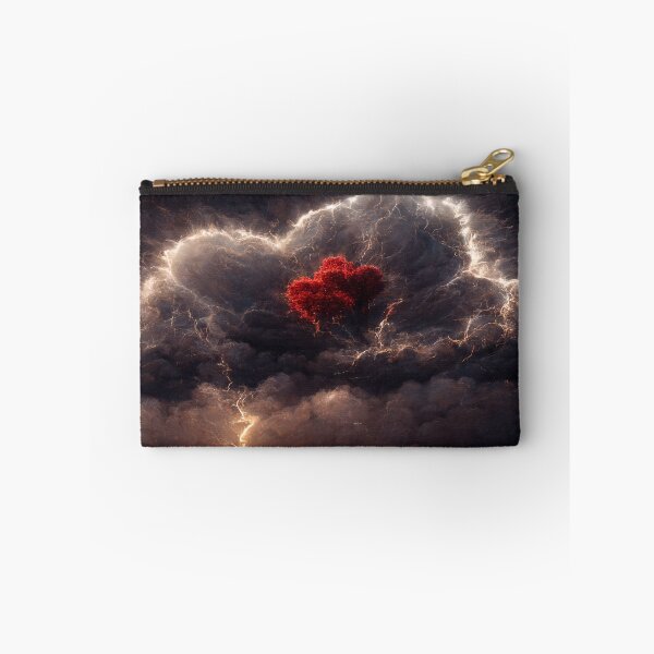 Item preview, Red Broken Heart in the Clouds /  Broken Hearts Unwind Designs designed and sold by Unwind-Art-Work.