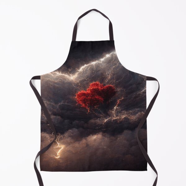 Item preview, Red Broken Heart in the Clouds / Broken Hearts Unwind Designs designed and sold by Unwind-Art-Work.