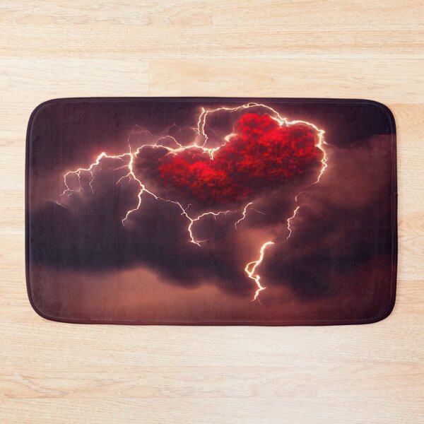 Item preview, Red Broken Heart in the Clouds /  Broken Hearts Unwind Designs designed and sold by Unwind-Art-Work.
