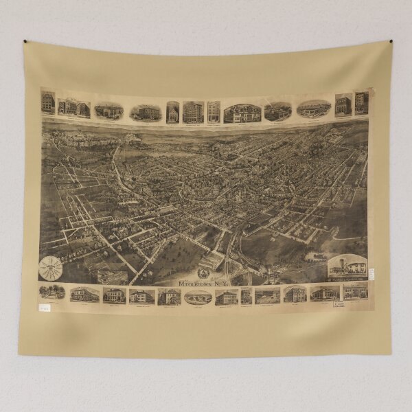 Item preview, Aerial View of Middletown, New York (1921) designed and sold by allhistory.