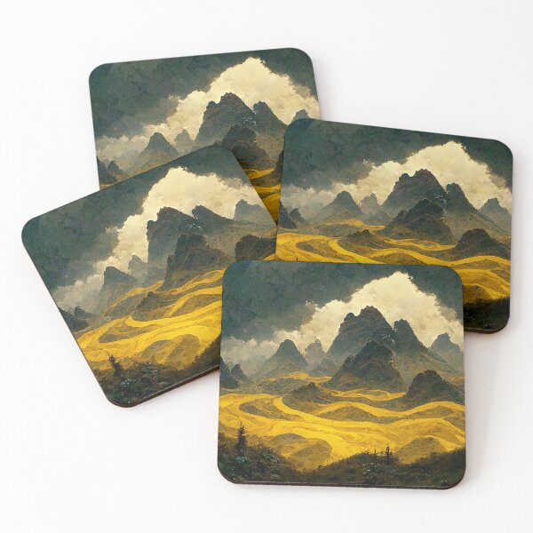Item preview, Gold Mountains designed and sold by shokA Design.