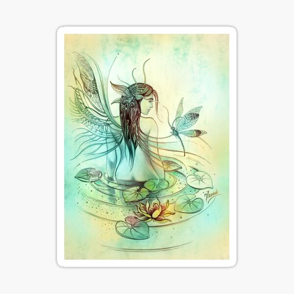 "THE AQUARIUS" - Protective Angel for Zodiac Sign Sticker