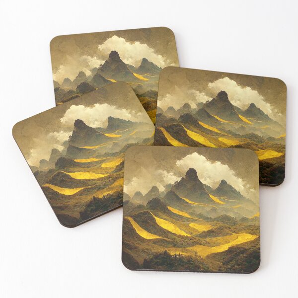 Item preview, Gold Mountains designed and sold by shokA Design.