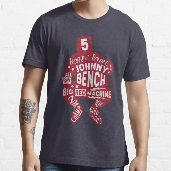  Johnny Bench Youth Shirt (Kids Shirt, 6-7Y Small, Tri