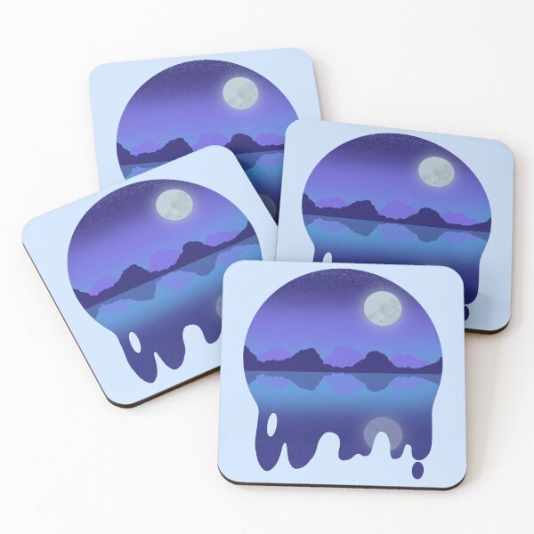 Item preview, Mountainscape Moon Reflection designed and sold by gillybean729.