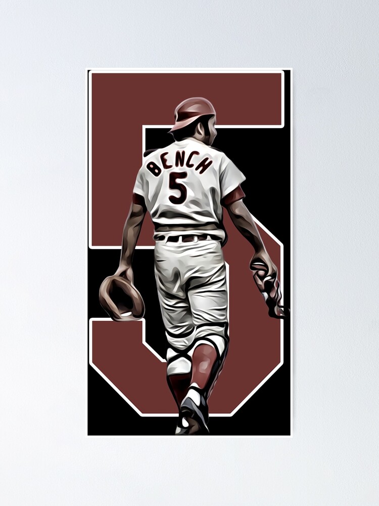 Johnny Bench Player Jersey Wall Sign