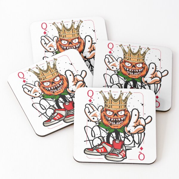 Item preview, Red Queen Playing Card Monster Graffit Street Art designed and sold by NobuCollections.
