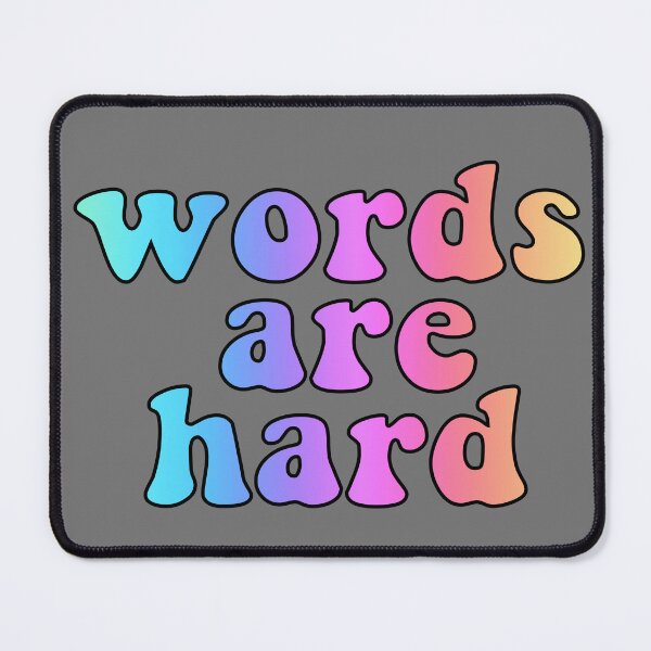 Aperçu de l'œuvre les mots sont durs créée et vendue par Caroline Derucki.