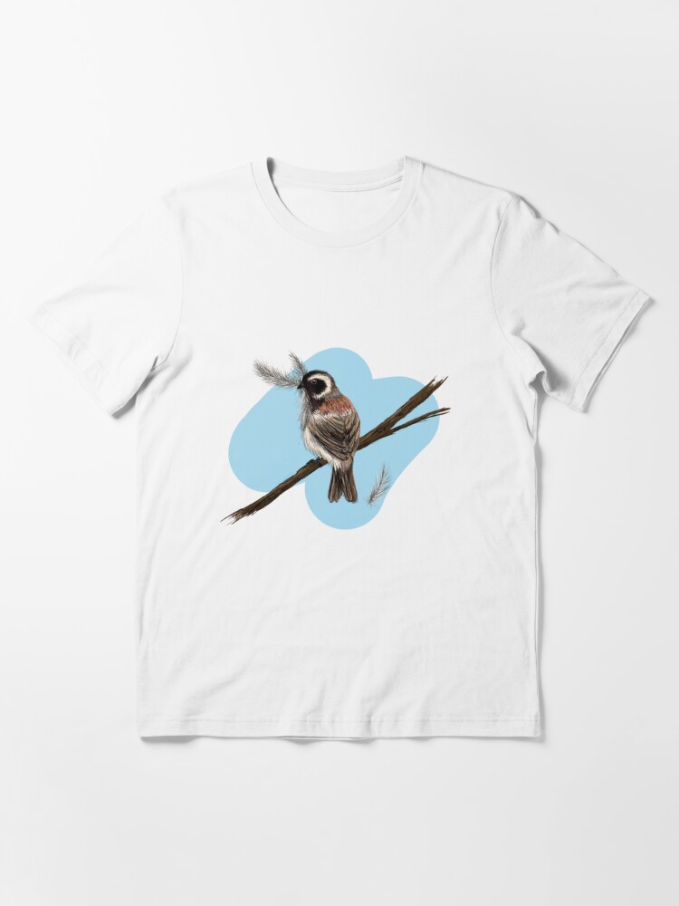 Mossie (Cape Sparrow) getting feathers for his nest. | Essential T-Shirt