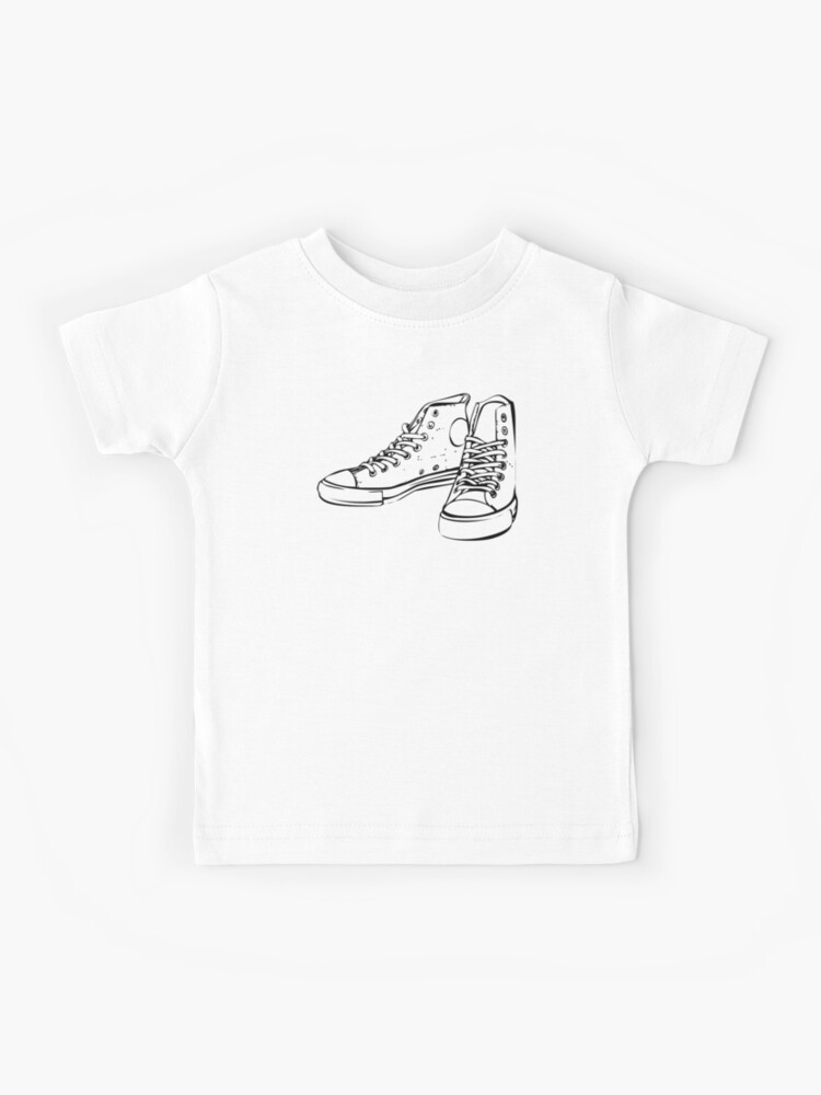 Converse Little Boy's Chuck Wrap T-Shirt Short Sleeve Crew Neck White Sz. 7
