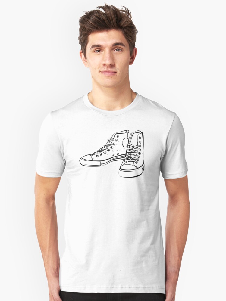 converse shoes t shirt