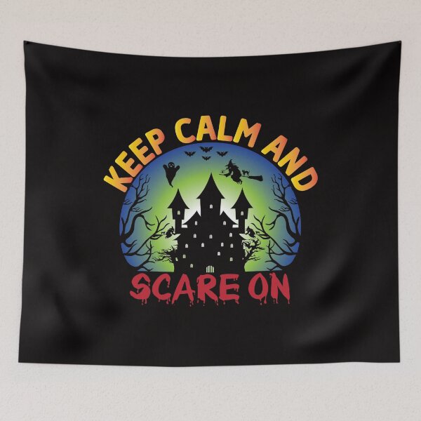 Item preview, keep calm and scare on halloween decorations designed and sold by netdota.