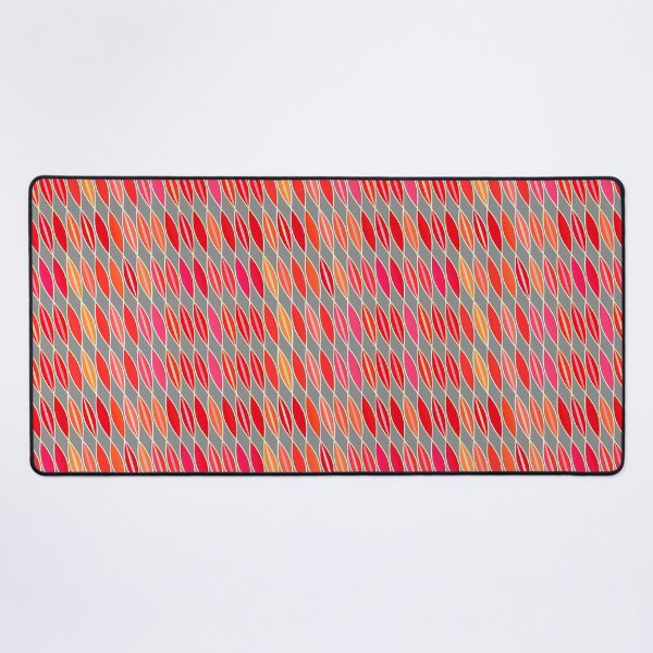 Item preview, Mid-Century Modern Leaves, Coral Orange and Gray designed and sold by Marymarice.