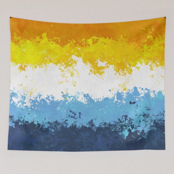 Item preview, Aroace Paint Splatter Pride Flag designed and sold by Quinn-Draws.