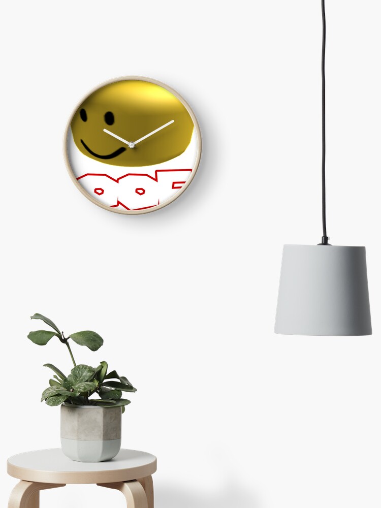 Oof Revisioned Clock By Colonelsanders Redbubble - roblox death sound photographic print by colonelsanders redbubble