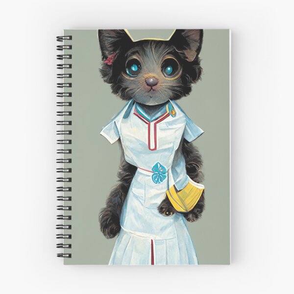 Artikelvorschau, Nettes Miezekatze-Katzen-Krankenschwester-Fantasie-Tier #18 entworfen und verkauft von MyArtonStuff.