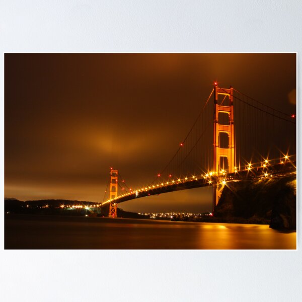 Artikelvorschau, Golden Gate At Night entworfen und verkauft von Fred Barber.