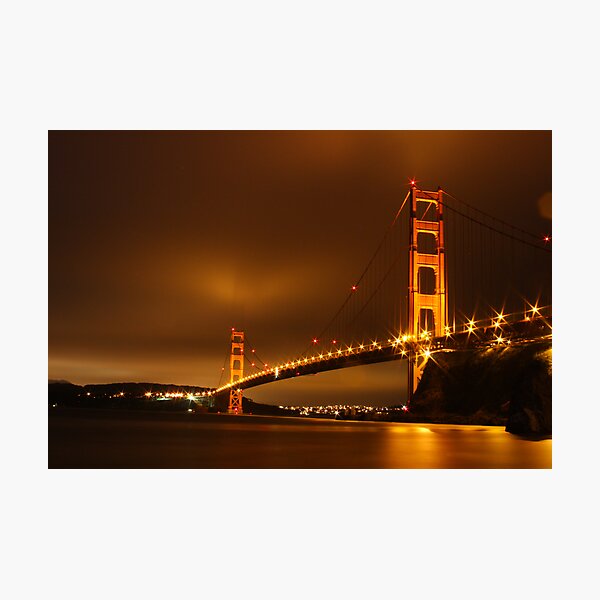 Item preview, Golden Gate At Night designed and sold by Fred Barber.