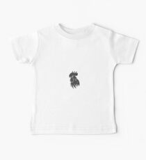 rooster minimal black Baby Tee