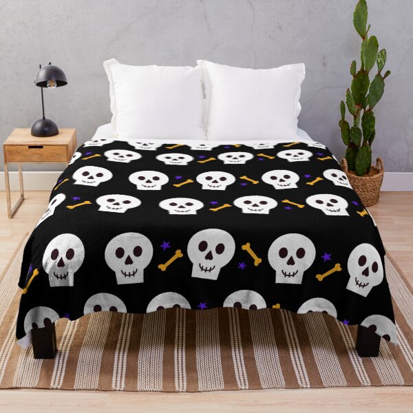 Item preview, Funny Cute Halloween Skull Pattern Design designed and sold by LordAudes.