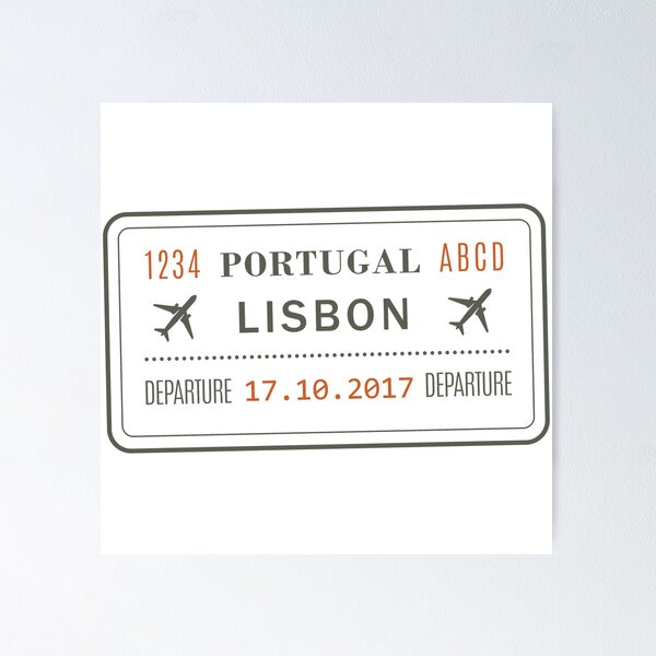 Item preview, Portugal, Lisbon - Passport Stamp designed and sold by Sejmen.