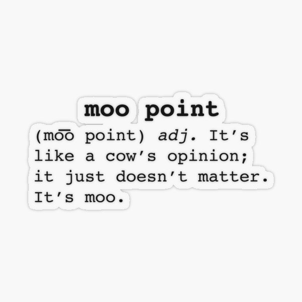 Item preview, Moo Point designed and sold by PerfectDisguise.