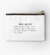 Moo Point Zipper Pouch