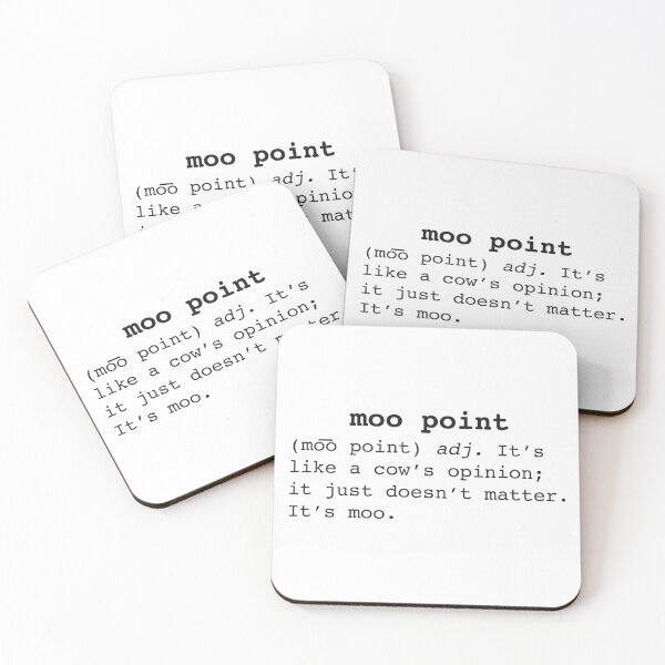 Moo Point Posavasos (lote de 4)
