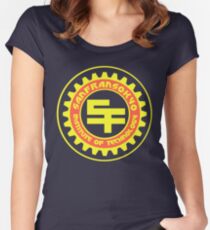 San Fransokyo Institute of Technology (Text) Women's Fitted Scoop T-Shirt