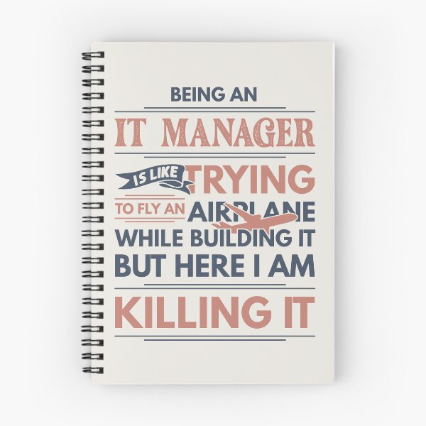 Item preview, Being An IT Manager Is Like Trying To Fly An Airplane While Building It But Here I Am Killing It Funny Gift idea IT Manager designed and sold by Mmmm3344.