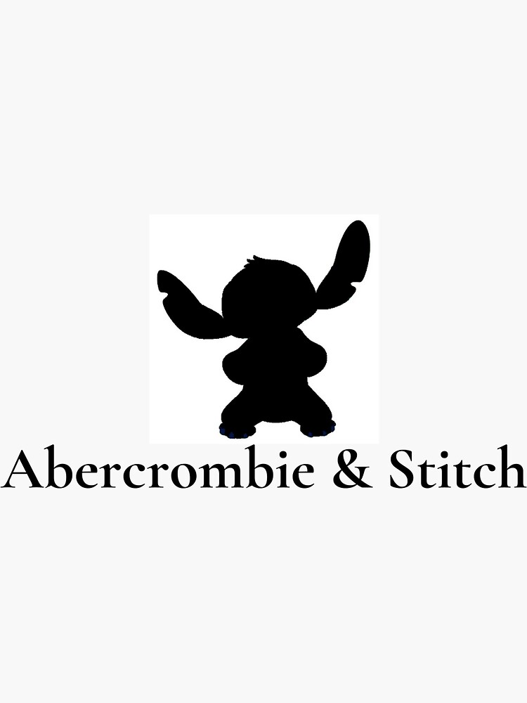 "Abercrombie & Stitch" Sticker for Sale by toastgraphics Redbubble