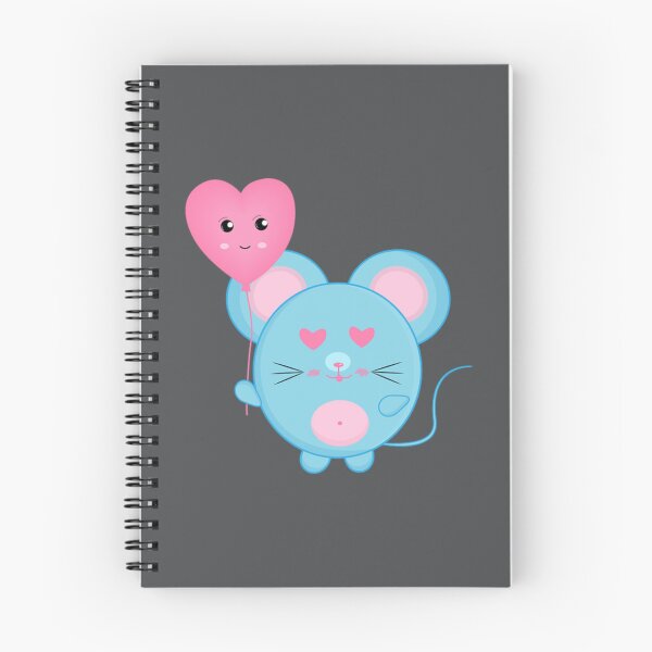 Item preview, cute blue mouse cartoon sticker pack pattern for kids designed and sold by portrait4you.